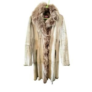 Vintage 1980's Kryos Paris Coat Made of 100% Fur Women's Size 40 EU, 6 US